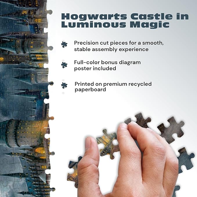Ceaco - Thomas Kinkade - Harry Potter - Hogwart's Castle - 1500 Piece Jigsaw Puzzle