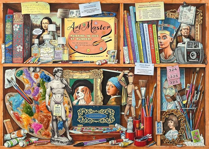 Wonder Forge The Artist's Cabinet 1000 Piece Jigsaw Puzzle for Adults | Unique, Perfectly-Fitting Pieces | Fun, Vibrant Imagery | Amazon Exclusive