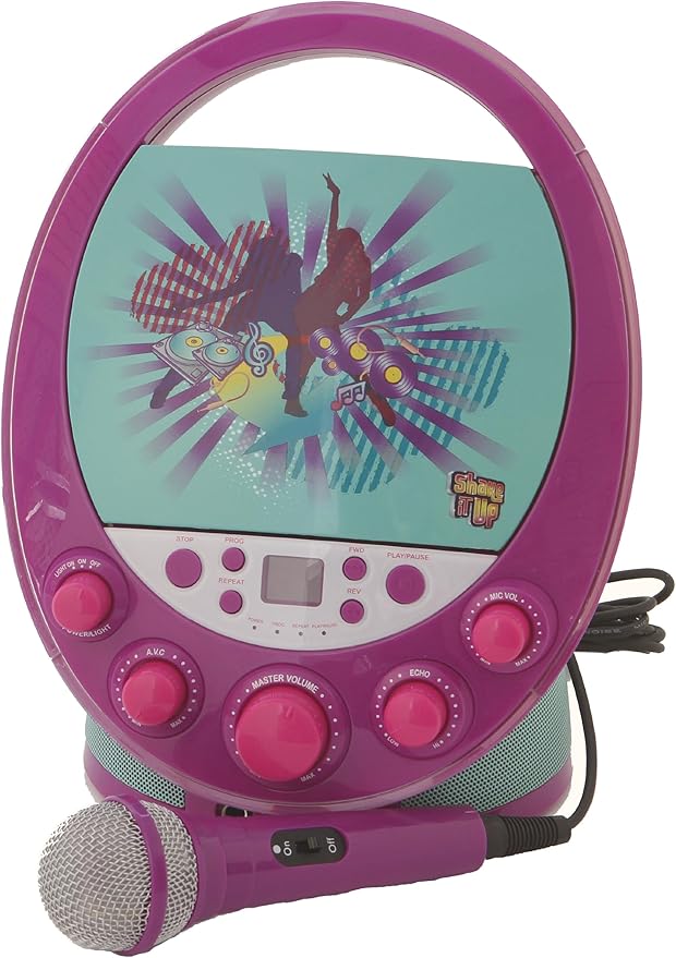 Karaoke System 66014 Shake it Up Karaoke Machine, Purple