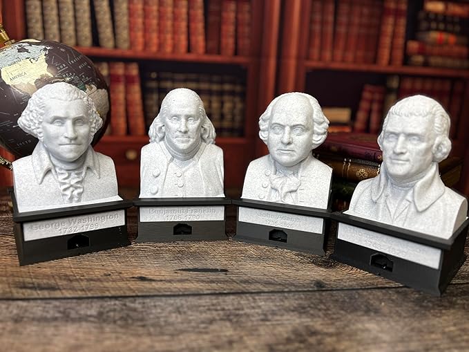 MunnyGrubbers - Charles Darwin - Talking Busts - Plastic Collectible Toy - Press The Button for a Quote or Fun Fact - (Marble)