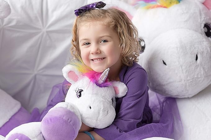 Plushible Poppy The Unicorn Stuffed Animal, 18" Plush Unicorn Toy for Girls & Boys - Machine Washable Plush, Soft Stuffed Animal Toy, Gift's Day Gift for All