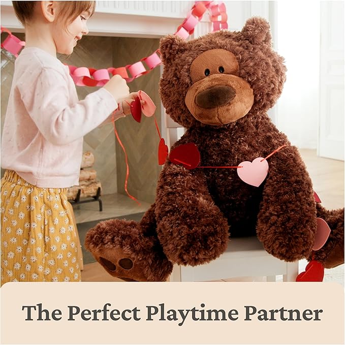 GUND Jumbo Philbin Teddy Bear, Large Teddy Bear, Stuffed Animal for Ages 1 and Up, Plush Toy, Chocolate Brown, 29"