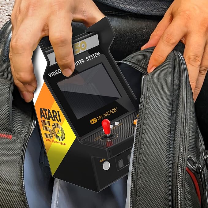 My Arcade Atari Micro Player Pro: 100 Arcade Games, 6.75" Portable Game, Retro Gaming Consoles