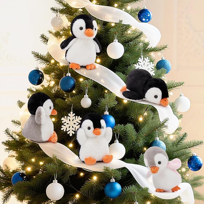 MaoGoLan 8 Pack Penguin Plush Toys 10 inch Arctic Stuffed Animals Bulk for Kids Girls Easter Stuffed Penguin Party Favors Classroom Decorations Stuffy Gift Basket Stuffers