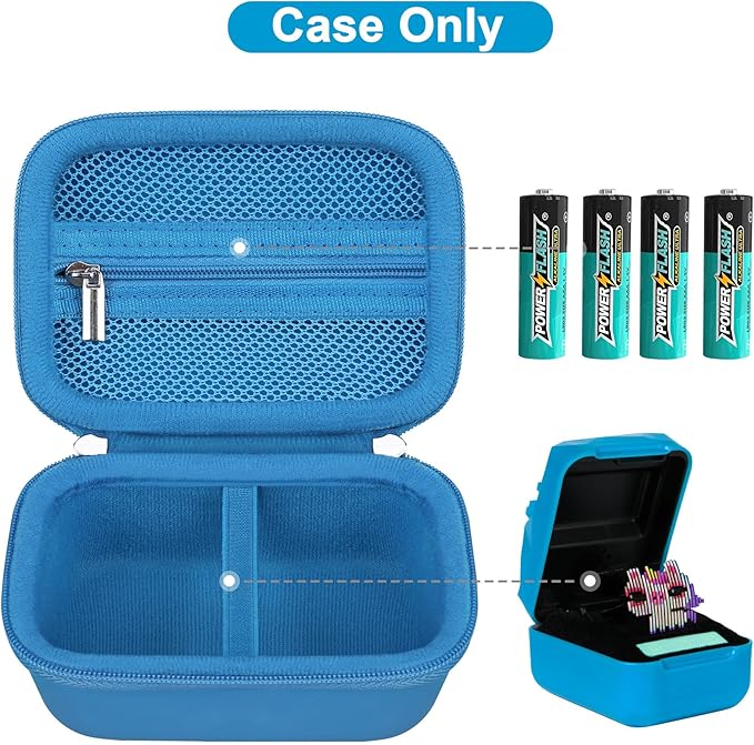 Canboc Hard Carrying Case for Bitzee Magicals/Bitzee Disney/Bitzee Interactive Toy Digital Pet, Virtual Electronic Pets Kids Toys Storage Bag, Light Blue (Case Only)