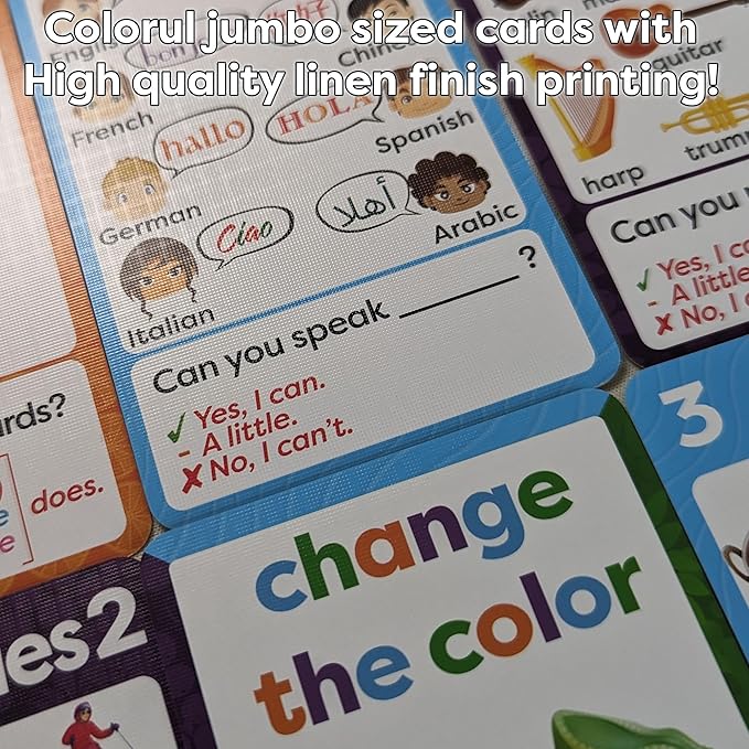QnA Yellow ESL Card Game - Level 2.5. A Fun English Language Learning Game for EFL/ESL Students - Build Vocabulary, Grammar and Conversation Skills!