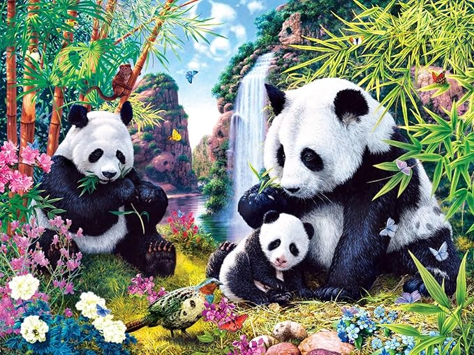 MasterPieces - 500 Piece Jigsaw Puzzle, Glows in the Dark, Hidden Images, Shangri La, Fun for Adults, Family, Kids, 15" x 21"