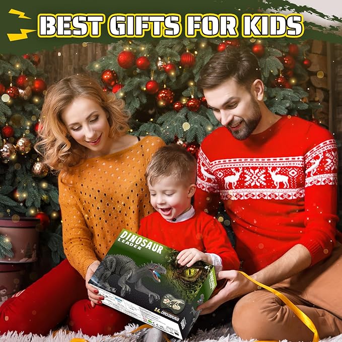 Dinosaur Toys for Kids, 2.4GHz Remote Control Dinosaur with Walking, Swingable Body, Realistic Sounds, Demo Mode, Rechargeable Jurassic Toys for 3-5, 5-7, 8-12, Birthdays, Parties, Christmas Day