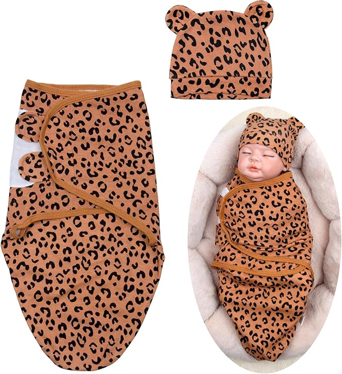 Reborn Baby Doll Clothes Accessories with Leopard Print Pattern for 17-20 Inch Reborn Newborn Baby Dolls