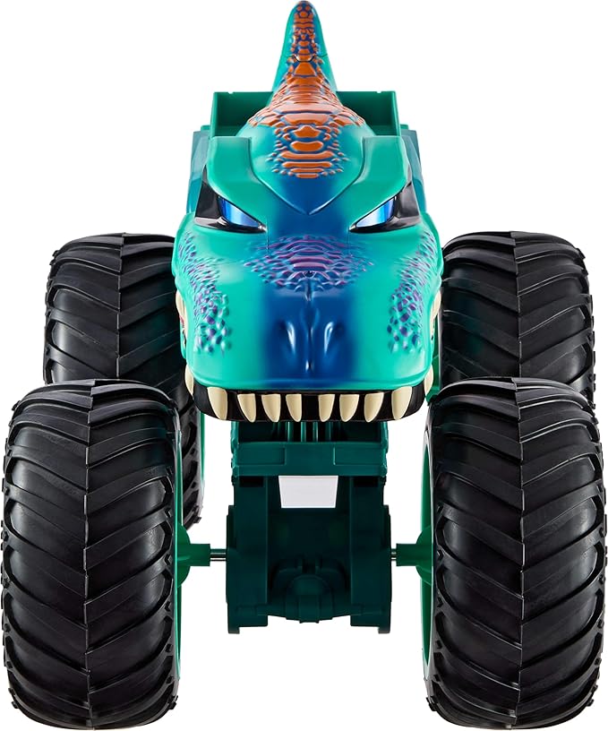 Hot Wheels Monster Trucks Toy Truck, Colossal Mega-Wrex Fan-Favorite Character with Big Wheels & Bright Detail, Monster Trucks Live