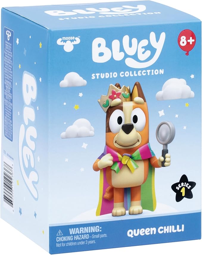 Bluey Studio Collector Figure – Queen Chilli (5" or 12.7 cm), Inspired by Iconic Episode, Premium Detailing, Special Finish. 6 to Collect, Connect, and Display.