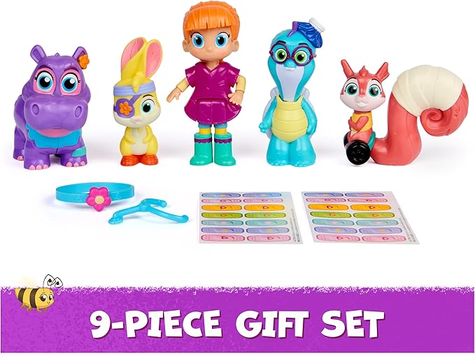Vida The Vet, Check Up & Care Friendship Pack with 5 Action Figures, Stethoscope, Headlamp, & Sticker Sheets, Kids Toys for Girls & Boys Ages 3 and up