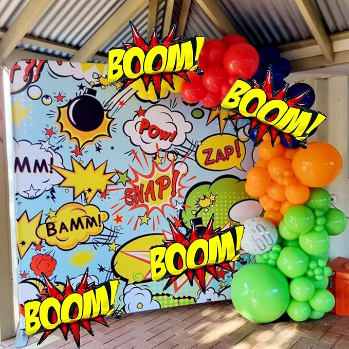 4Pcs Superhero Balloons for Superhero Birthday Party Decorations,Hero Balloons for Kids Birthday Party Supplies