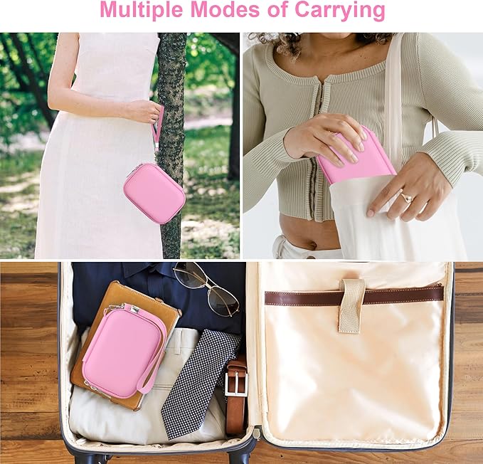 Canboc Hard Carrying Case for Bitzee Magicals/Bitzee Disney/Bitzee Interactive Toy Digital Pet, Virtual Electronic Pets Kids Toys Storage Bag, Pink (Case Only)