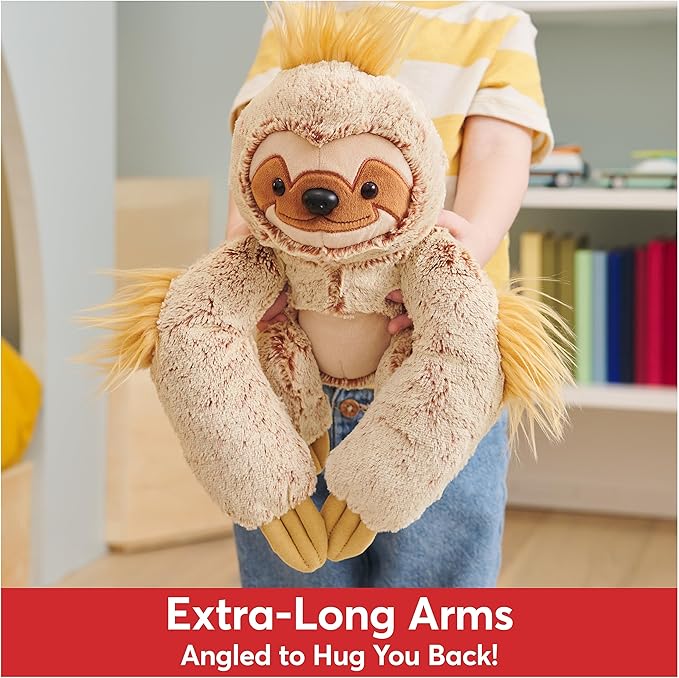 GUND Augie Sloth Plush, Premium Stuffed Animal for Ages 1 and Up, Tan/Copper, 15”