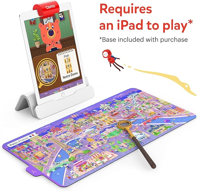 Osmo - Detective Agency Starter Kit for iPad, Pretend Play, Detective Board Game, Mystery Games, Learning Toys for 5 to 11 Year Olds, Mystery Toys, Detective Toy, Puzzles for Kids, Memory Games, STEM