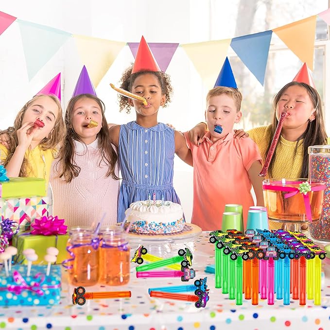 Monster Truck Party Favors,24Pcs Car Bubble Wands for Kids,Cool Bubble Wand for Monster Truck Birthday Party Supplies,Classroom Prizes Pinata Goodie Bag Stuffers Gift