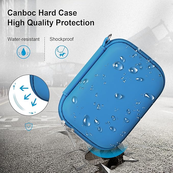 Canboc Hard Carrying Case for Bitzee Magicals/Bitzee Disney/Bitzee Interactive Toy Digital Pet, Virtual Electronic Pets Kids Toys Storage Bag, Light Blue (Case Only)
