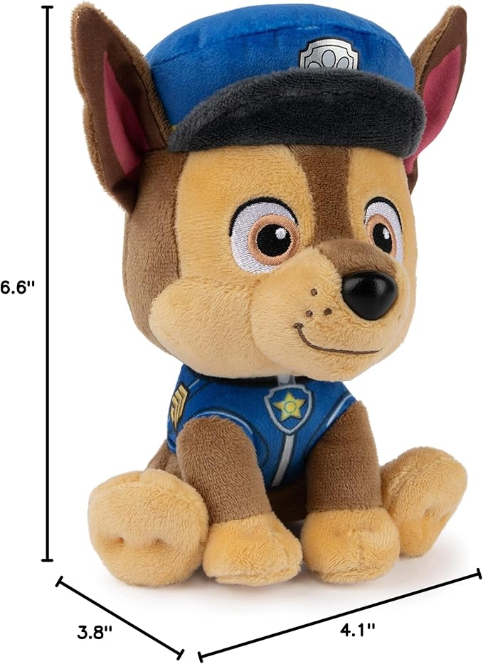 GUND Official PAW Patrol Chase in Signature Police Officer Uniform Plush Toy, Stuffed Animal for Ages 1 and Up, 6" (Styles May Vary)