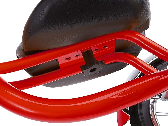 Schwinn Roadster Tricycle, 12 Inch Front Wheel Bike for Kids Ages 2-4, Low Center of Gravity, Retro Steel Frame, Adjustable Seat Grows with your Child, Rear Deck, Tricycle for Toddlers