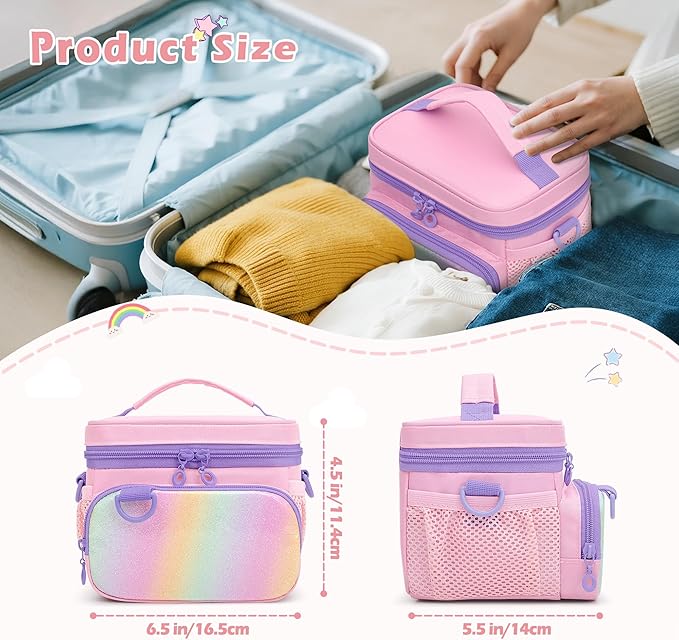 GRAOSO Travel Carrying Case Compatible with Nex Playground Game System, Storage Bag for Indoor Family Video Console, Remote and More Accessories with Handle & Shoulder Strap, Pink (Case Only)