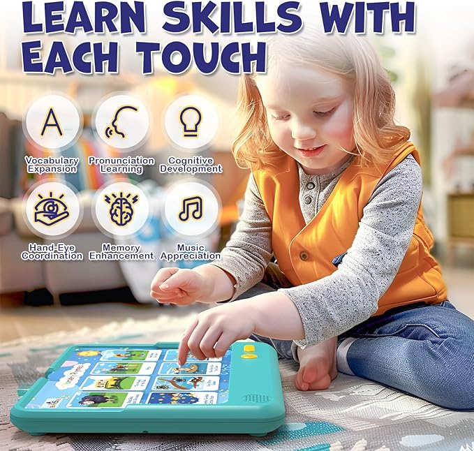 HOMESTEC Toddlers Talking Flash Cards + HOMESTEC Astro Pad