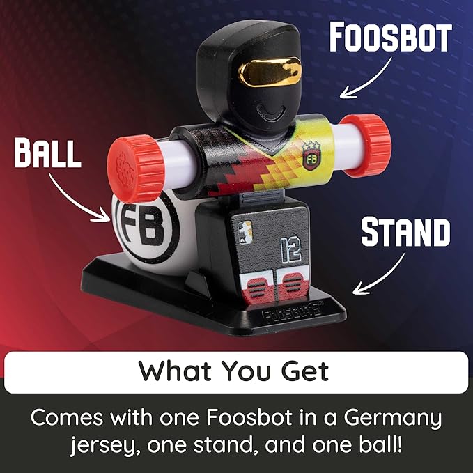 Foosbots Rivals, Single Player Germany, Games for Kids Toys, New Active Play Tabletop Trickshot Game for Ages 6 and Up