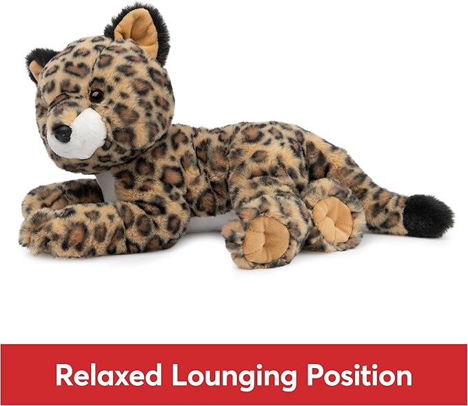 GUND Banks Leopard Plush, Premium Stuffed Animal for Ages 1 and Up, Brown/White, 12”