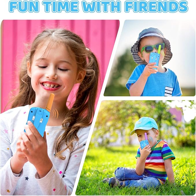 Toys for 4-12 Year Old Boys or Girls, Selieve 3 Pack Walkie Talkies Outdoor Indoor Stem Toys 3 KM Range 22 Channels 2 Way Radio, Gifts for 3-10 Year Old Boys or Girls