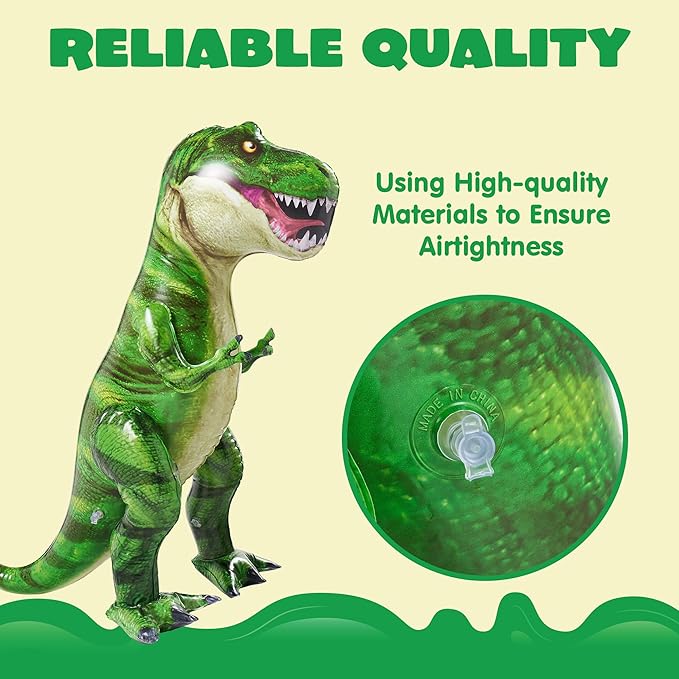 JOYIN 30”T.rex Dinosaur Inflatable, Tyrannosaurus Rex Inflatable Dinosaur Toy for Party Decorations, Birthday Party Gift for Kids and Adults