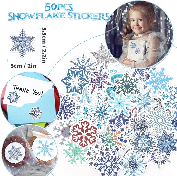 Winrayk 98Pcs Frozen Party Favors Birthday Supplies, Non Woven Tote Bag Stamper Snowflake Keychain Sticker Slap Bracelet, Pinata Filler Goodie Stuffer Classroom Prizes Kids Girls Winter Frozen Decor