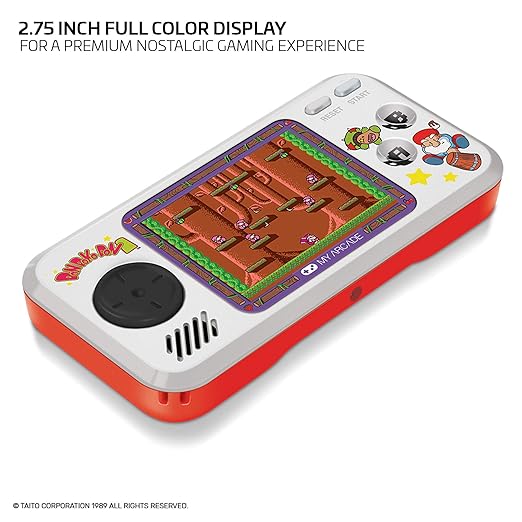 My Arcade Limited Edition Don Doko Don Pocket Player: 3 Built In Games, Don Doko Don 1 and 2, Chack'n Pop, Collectible, Full Color Display, Headphone Jack, Battery or Micro USB Powered