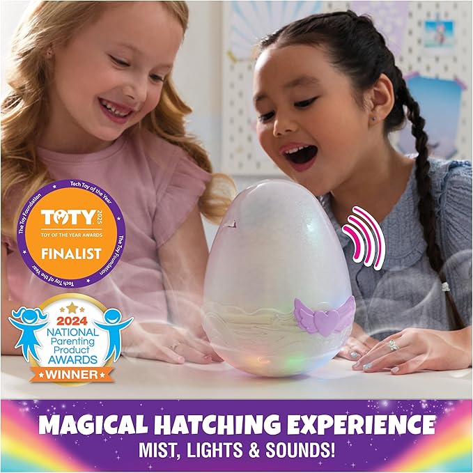Hatchimals Alive, Mystery Hatch Pufficorn, Surprise Interactive Toy & Egg with Mist, Lights & Sounds (Styles May Vary), Kids Toys for Girls & Boys