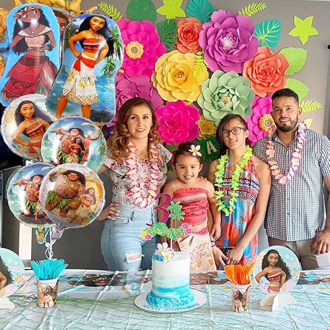 6pc Birthday Party Balloons For Moana Party Decorate Supplies For Moana