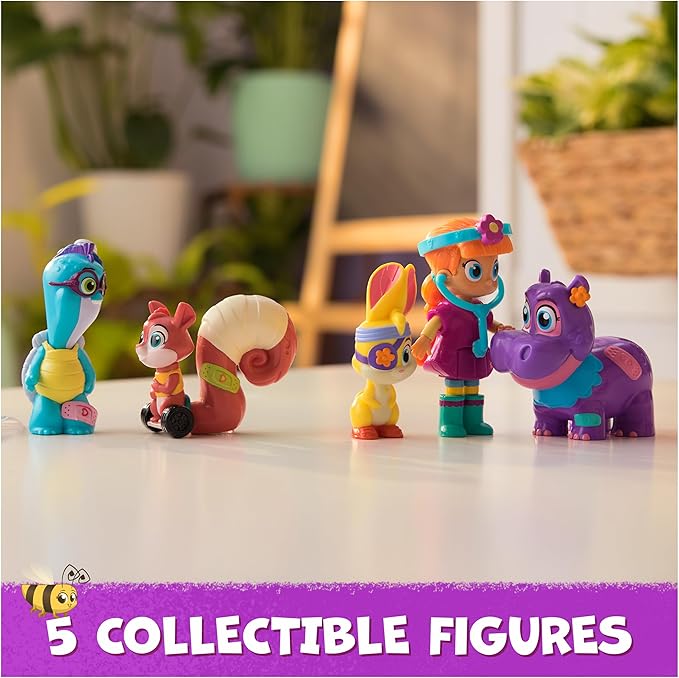 Vida The Vet, Check Up & Care Friendship Pack with 5 Action Figures, Stethoscope, Headlamp, & Sticker Sheets, Kids Toys for Girls & Boys Ages 3 and up