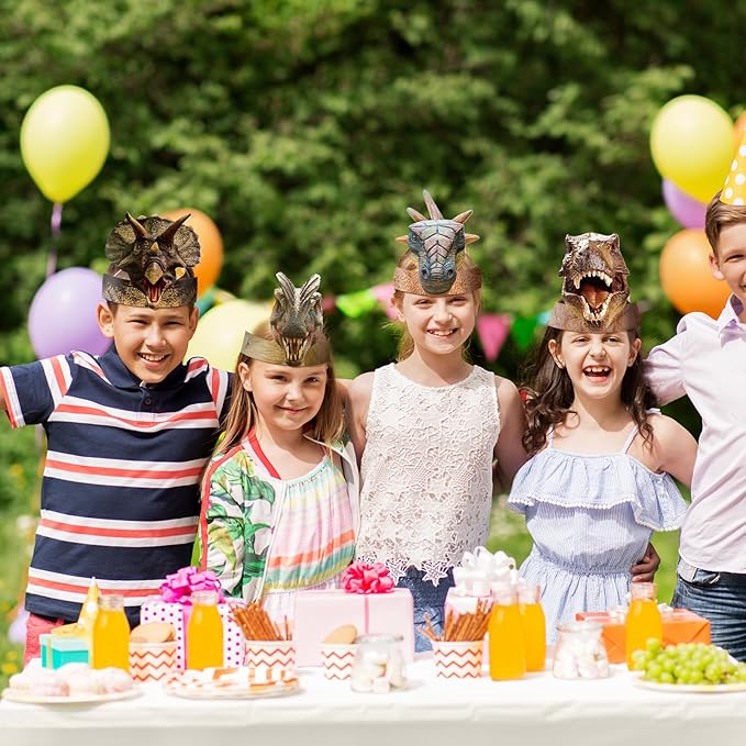 24 Pcs Party Hats for Kids Paper Headbands Crown for Boys Girls, Birthday Party Decoration Favors