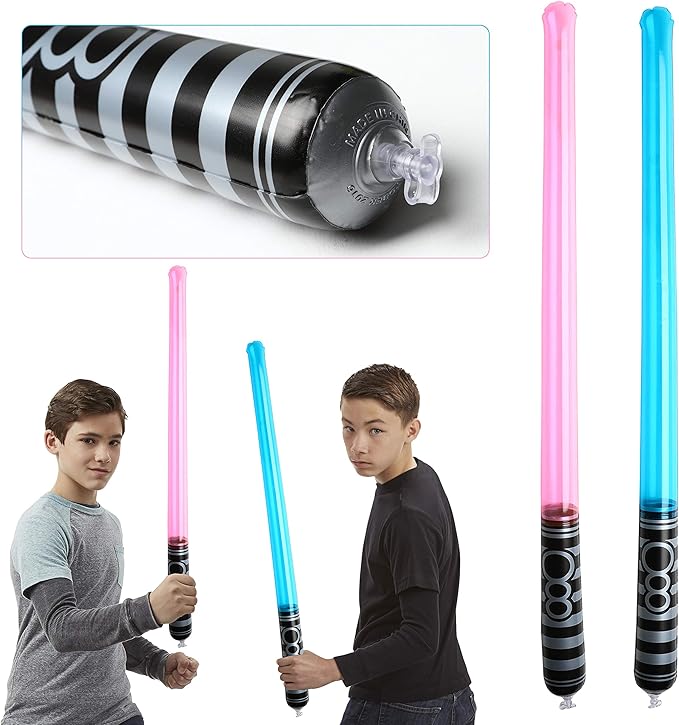 Haooryx 35PCS Galaxy Wars Birthday Party Favor Supplies for Kids, Black Series Birthday Banner Darth Vader Cake Topper Decoration Latex Balloons War Lightsaber BB8 Robot Aluminum Foil balloons