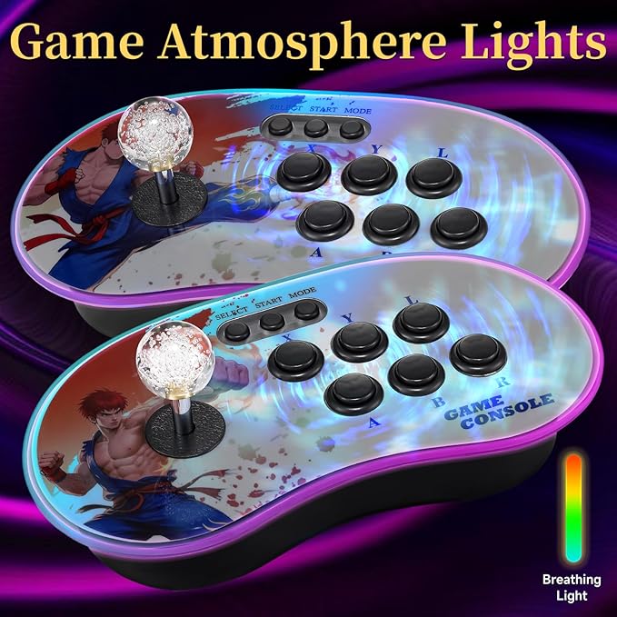 A16 Retro Game Console - Support and Wireless Connection,30000 in Classic Games,Two Separate 3D joysticks,Plug and Play 4K HD HDMI TV Game Stick Birthday Gifts for Boys and Girls