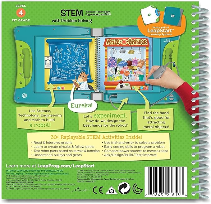 LeapFrog LeapStart 1st Grade Activity Book: STEM (Science, Technology, Engineering, Math) and Problem Solving