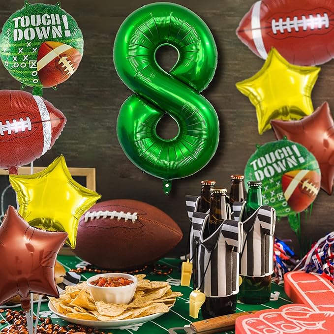 Football Balloons Set Football Birthday Party Decorations Football Touchdown Sports Theme Birthday Party Decoration, Tailgate Game Day Football Theme Supplies Birthday Party Decorations