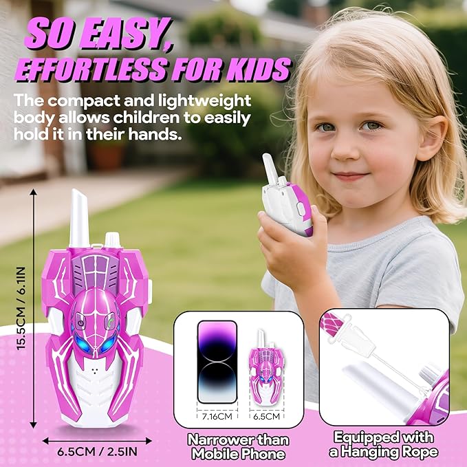 Vvinca Spider Walkie Talkies for Kids 4 PCS