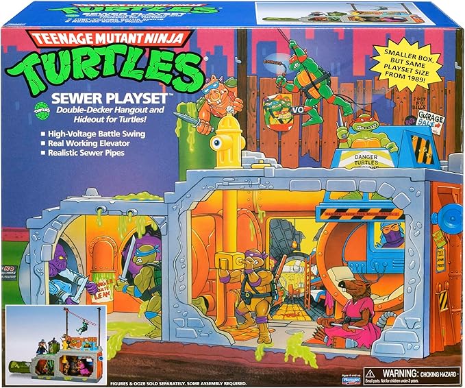 Teenage Mutant Ninja Turtles Classic Sewer Playset by Playmates Toys – Amazon Exclusive