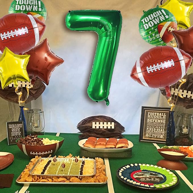 Football Balloons Set Football Birthday Party Decorations Football Touchdown Sports Theme Birthday Party Decoration, Tailgate Game Day Football Theme Supplies Birthday Party Decorations