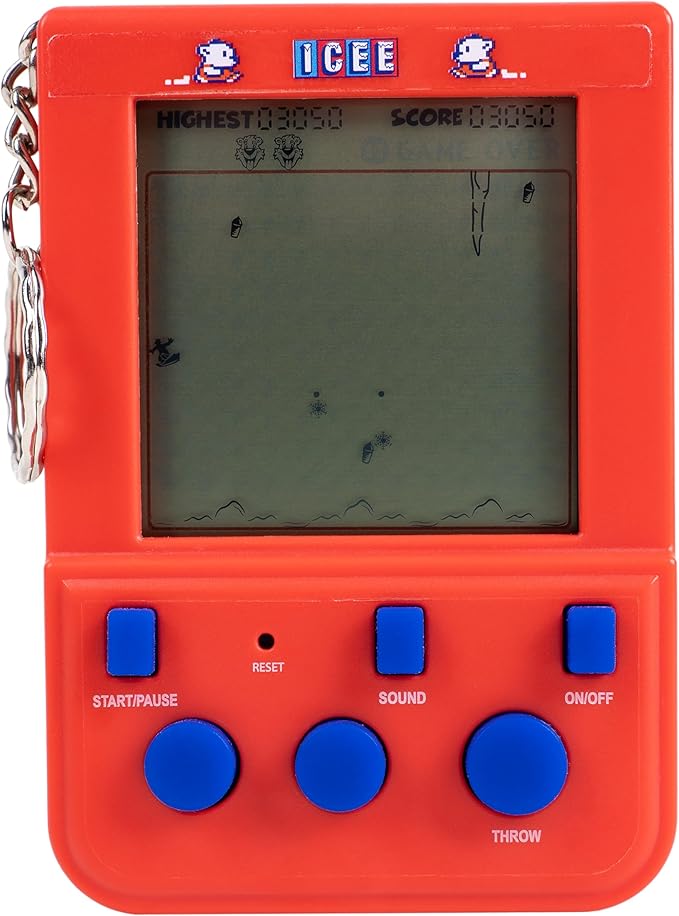 ICEE Keyring Arcade Game. Retro Handheld ICEE Game. LCD Screen.