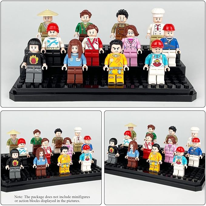 Acrylic Minifigure Display Case Stackable Action Figures Blocks Display Box, Clear Dustproof Display Case Box for Lego Lovers