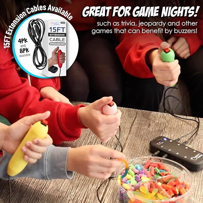 Teacher's Choice Joystick Buzzer Game System (Console+4 Buzzer)