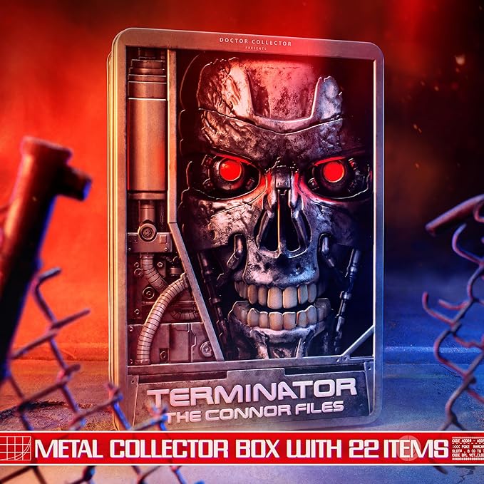 Doctor Collector: Terminator - The Connor Files Kit - Metal Collectible Box with 22 Exclusive Items, Immersive Experience, Licensed Movie Memorabilia
