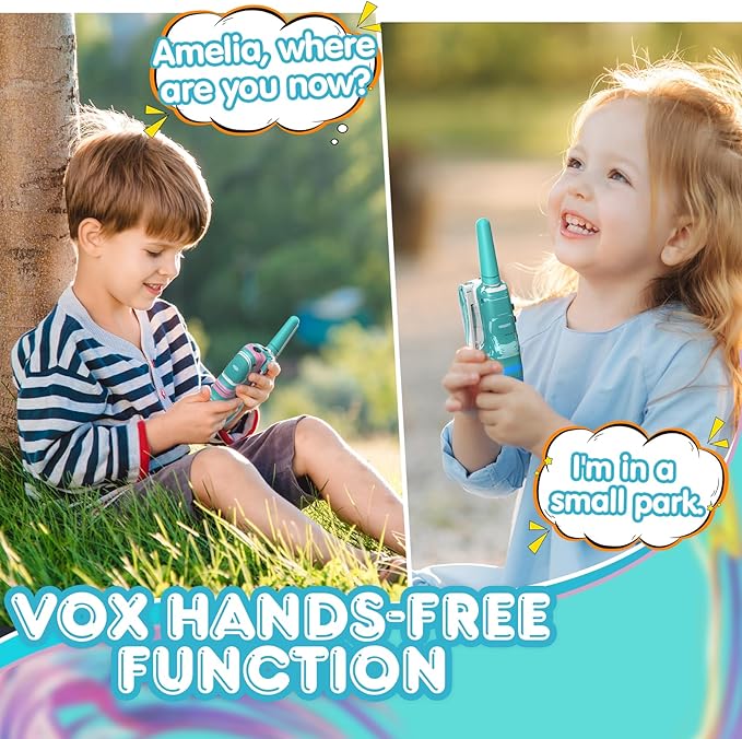 Selieve Toys Gifts for 3 4 5 6 7 8 Year Old Boys, Walkie Talkies for Kids Long Range 2 Pack with 22 Channels, LED Flashlight & VOX Function, Boys Toys Age 3 4 5 6 Year Old for Outside, Camping, Hiking