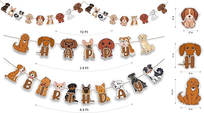 Seyal® Pupy Dog Theme Birthday Party Supplies