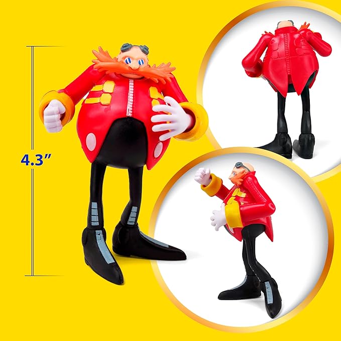 Toysvill Sonic The Hedgehog Big Action Figures (Set of 6 pcs), Collection Toys, Birthday Cake Decoration Party Supplies Cake Topper